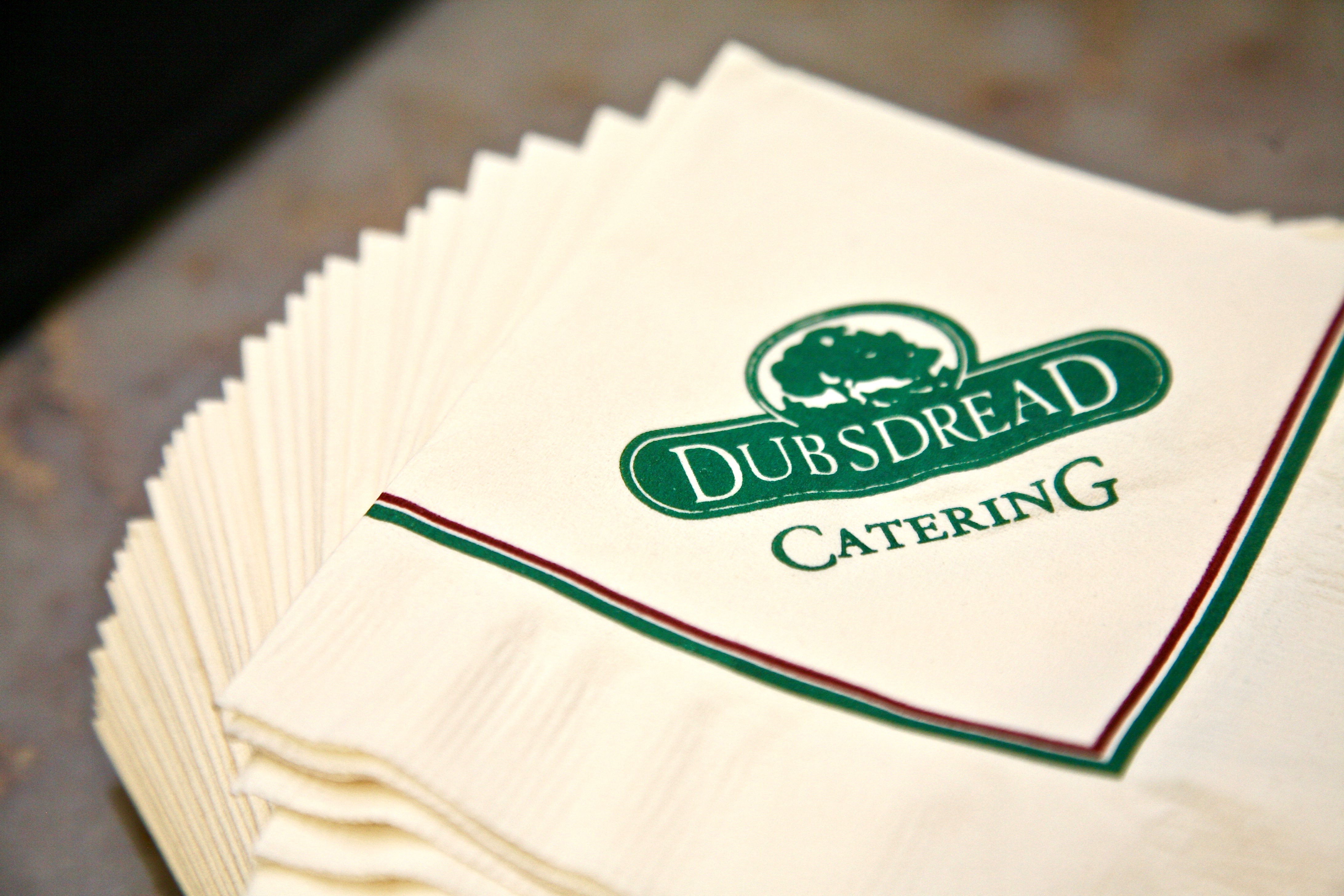 dubsdread catering napkins